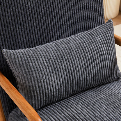 Upholstered Mid-Century Accent Chair, Brown, 30" Wide (view 11)