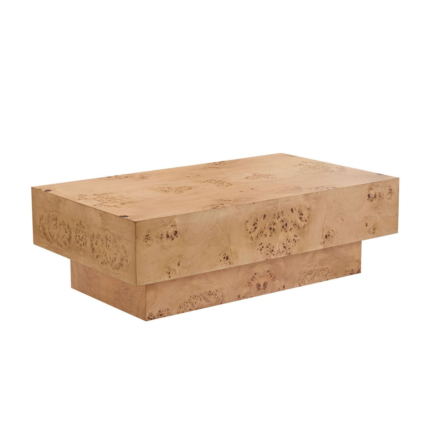 Wood Mid-Century Coffee Table, Natural Wood, Rectangular (view 3)