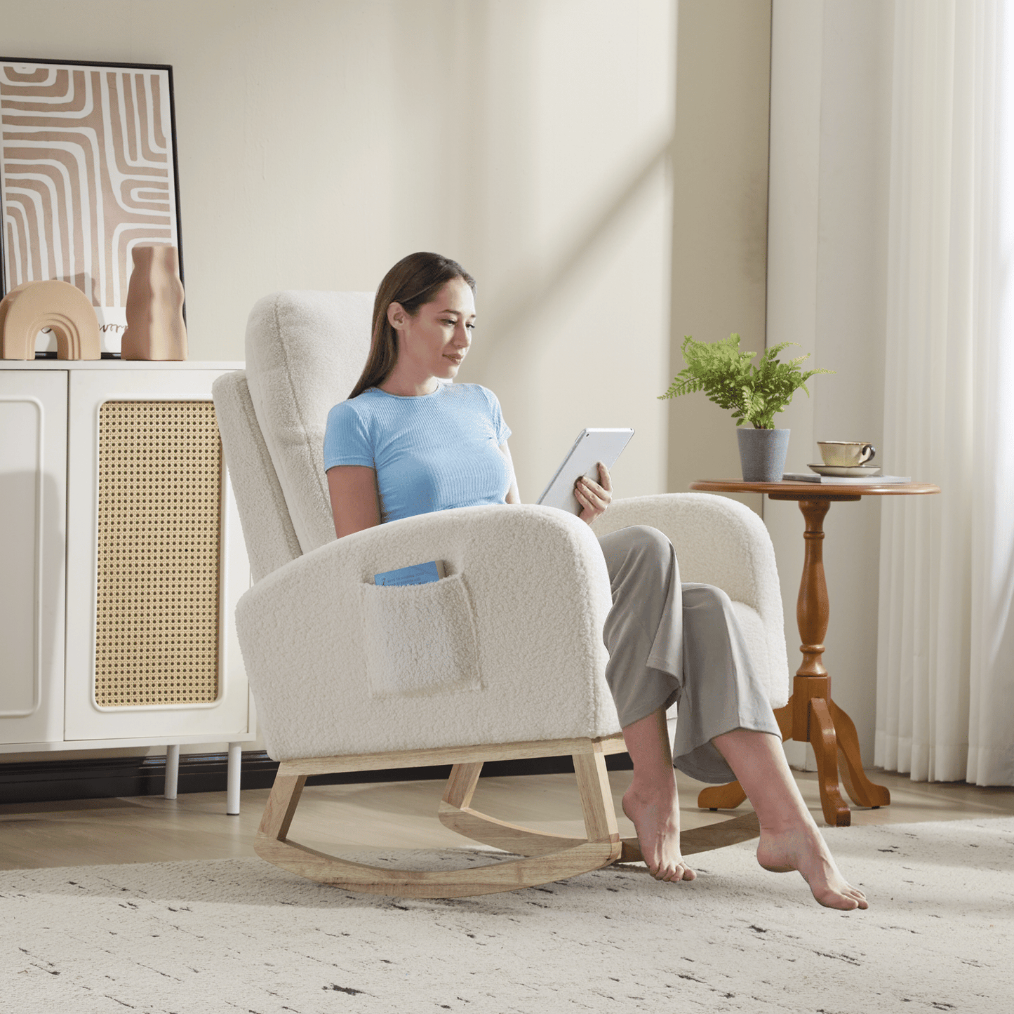 Teddy Mid-Century Rocking Chair (view 8)