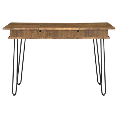 Rustic Amber Writing Desk with 4 Hidden Storages (view 3)