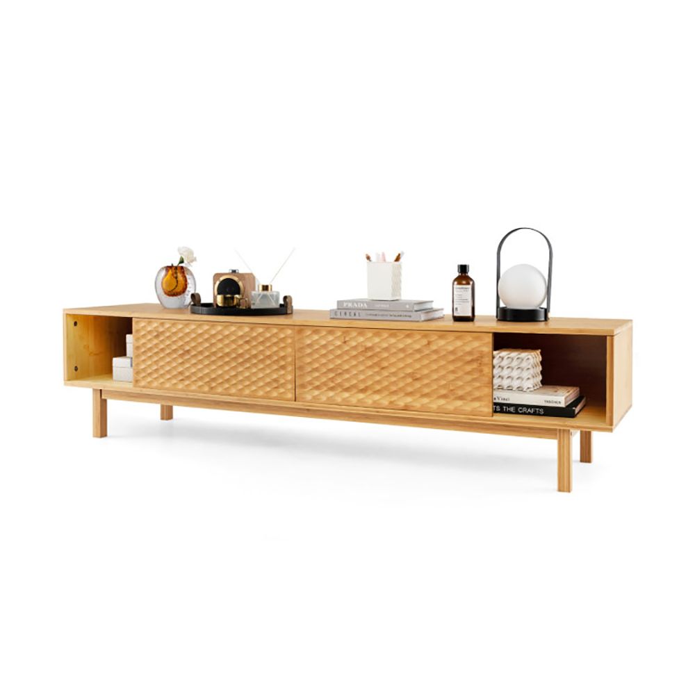 63" TV Mid-Century TV Stand, Natural (view 5)