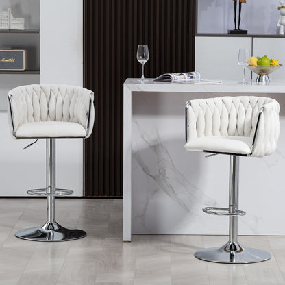 Metal Mid-Century Accent Chair, White (view 11)