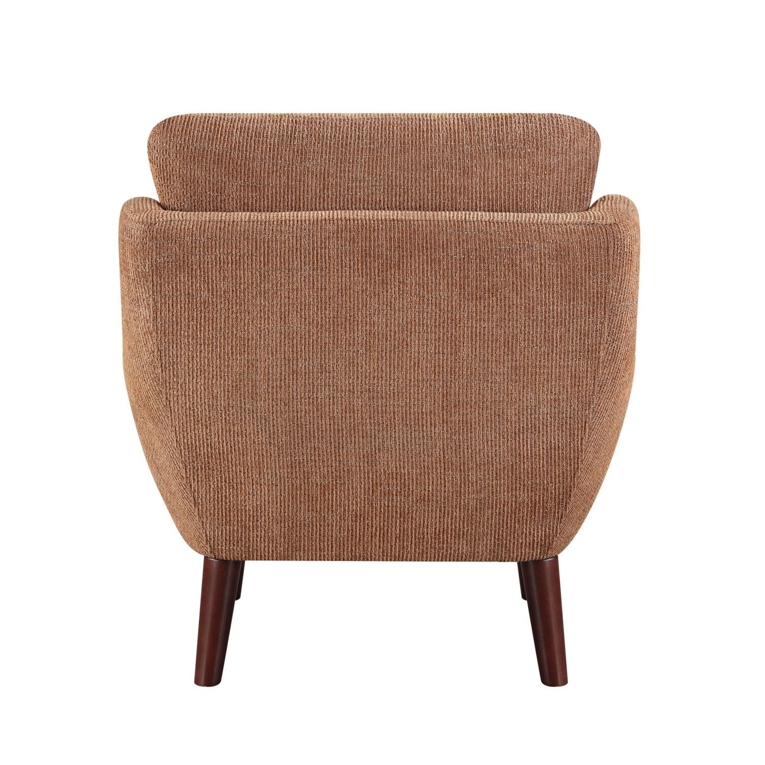 Chenille Mid-Century Accent Chair, Orange, 26.5" Wide (view 8)