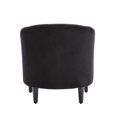 Upholstered 3-Seat Mid-Century Sofa, Black (view 32)