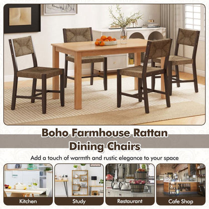 Wooden Dining Chair Set of 2 for Kitchen Dining Room (view 5)