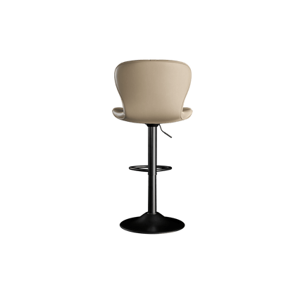 Faux Leather Swivel Bar Stools, Set of 2, Black (view 57)