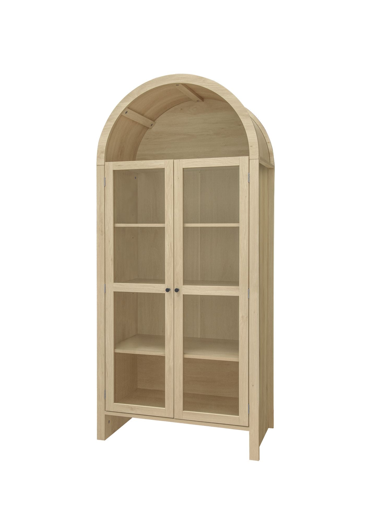 Mid-Century Cabinet, White, with Storage (view 11)