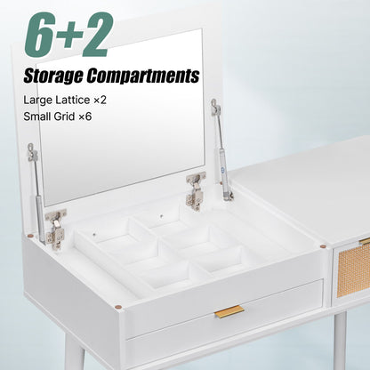 Solid Wood Mid-Century Vanity, 36" Wide (view 18)