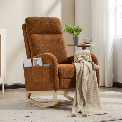 Wood Mid-Century Rocking Chair, WHITE (view 17)