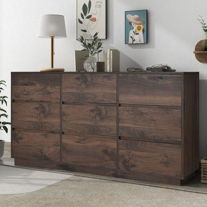 9-Drawer Mid-Century Dresser, Extra Storage (view 7)