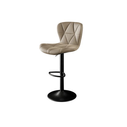 Faux Leather Swivel Bar Stools, Set of 2, Black (view 49)