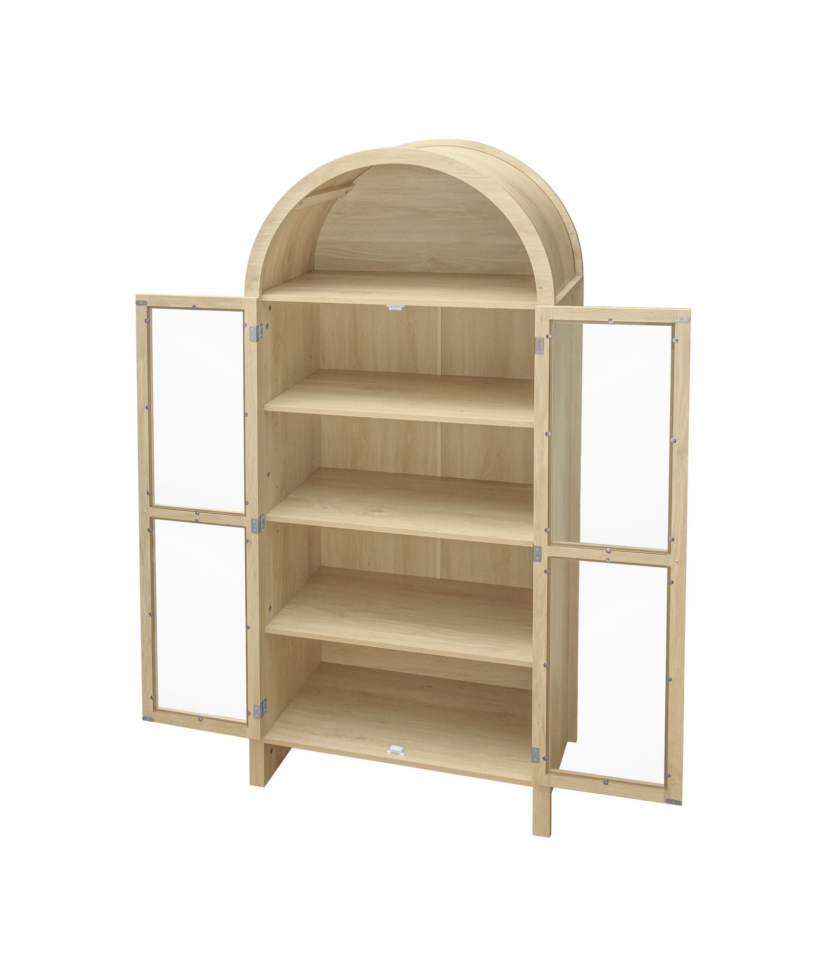 Mid-Century Cabinet, White, Tall (view 9)