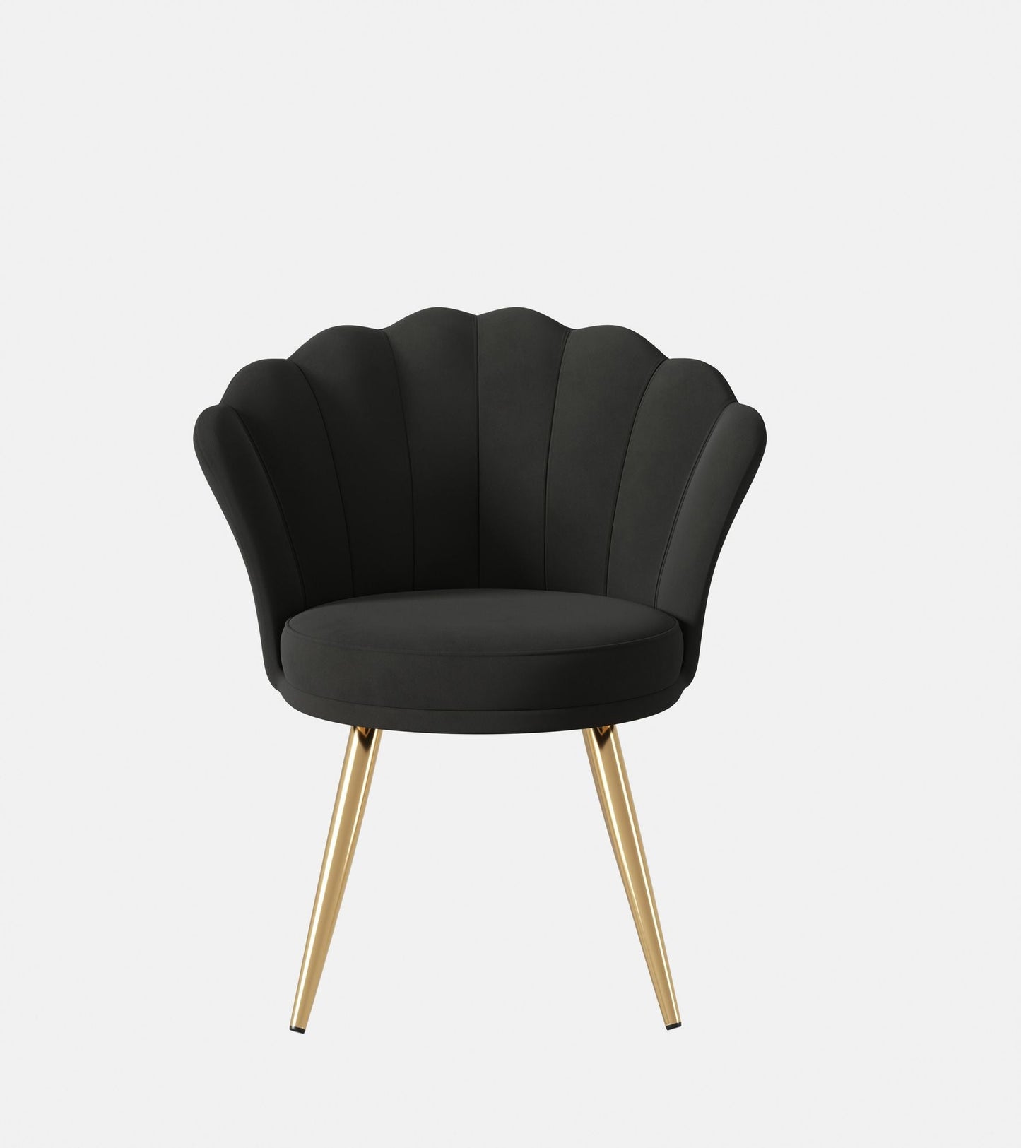 Velvet Mid-Century Accent Chair, Gold (view 7)