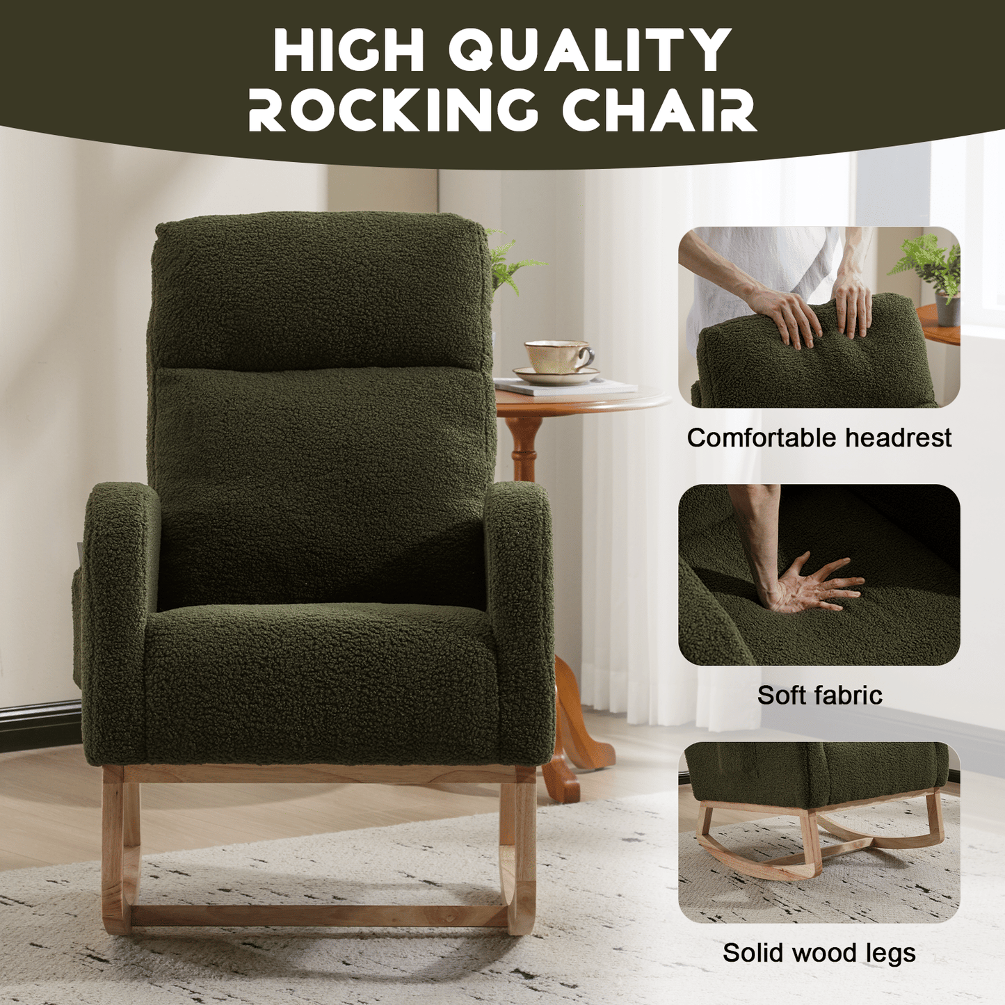 Teddy Mid-Century Rocking Chair (view 20)
