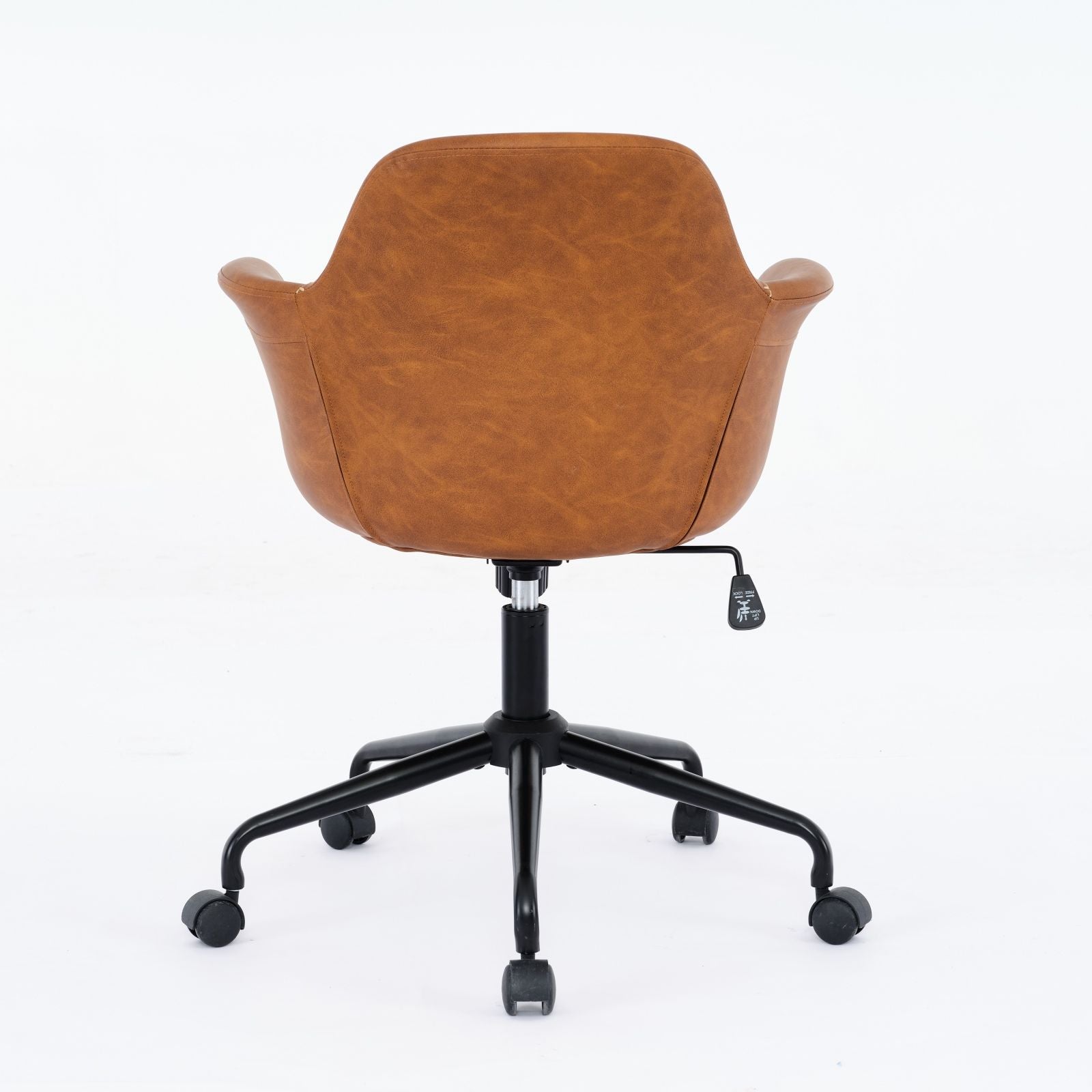 Faux Leather Mid-Century Accent Chair (view 13)