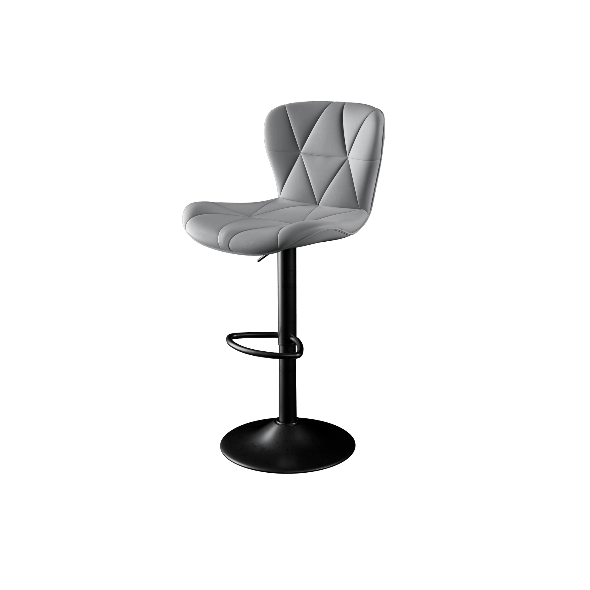 Faux Leather Swivel Bar Stools, Set of 2, Adjustable Height (view 96)