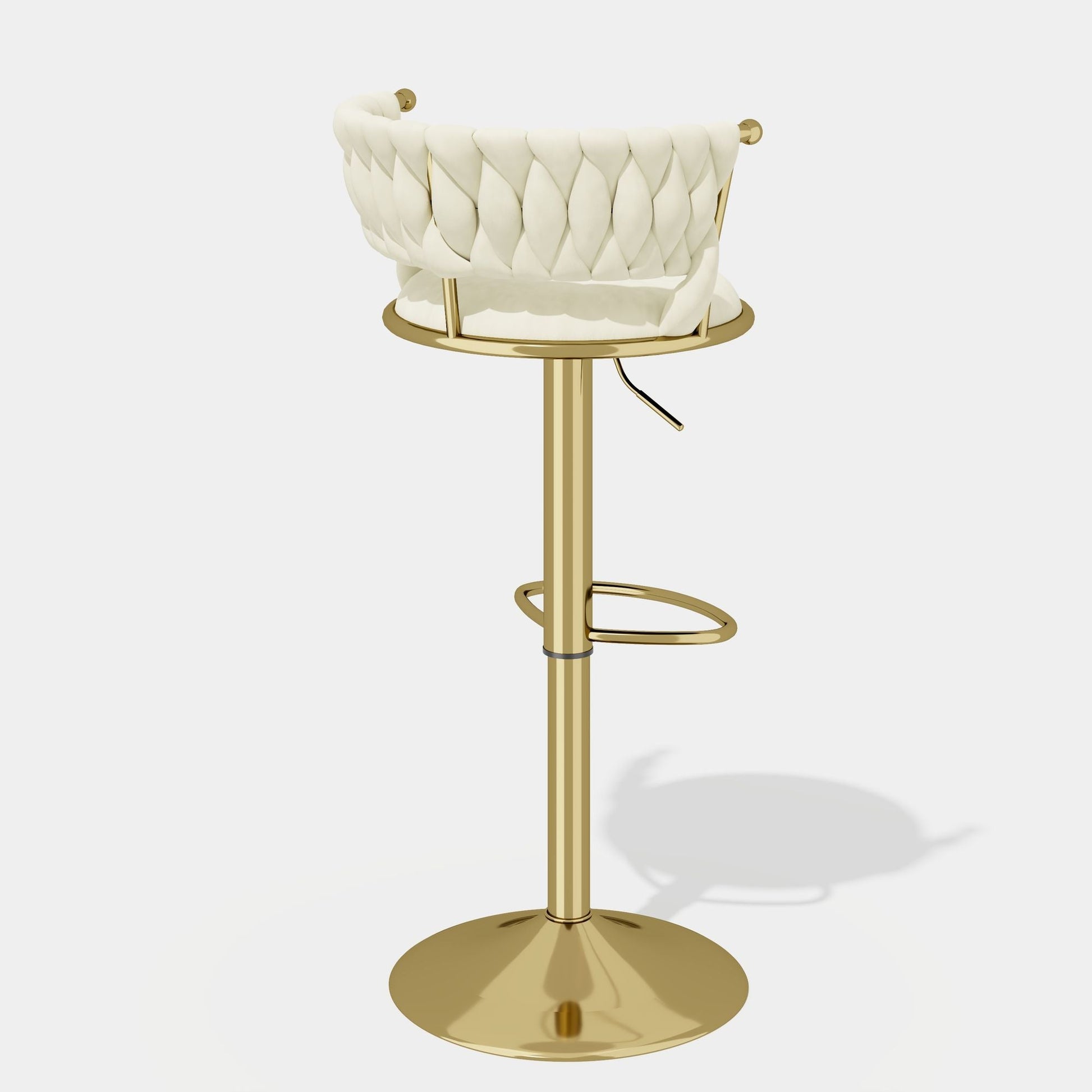 Velvet Swivel Bar Stools, Set of 2, 18" Wide (view 44)