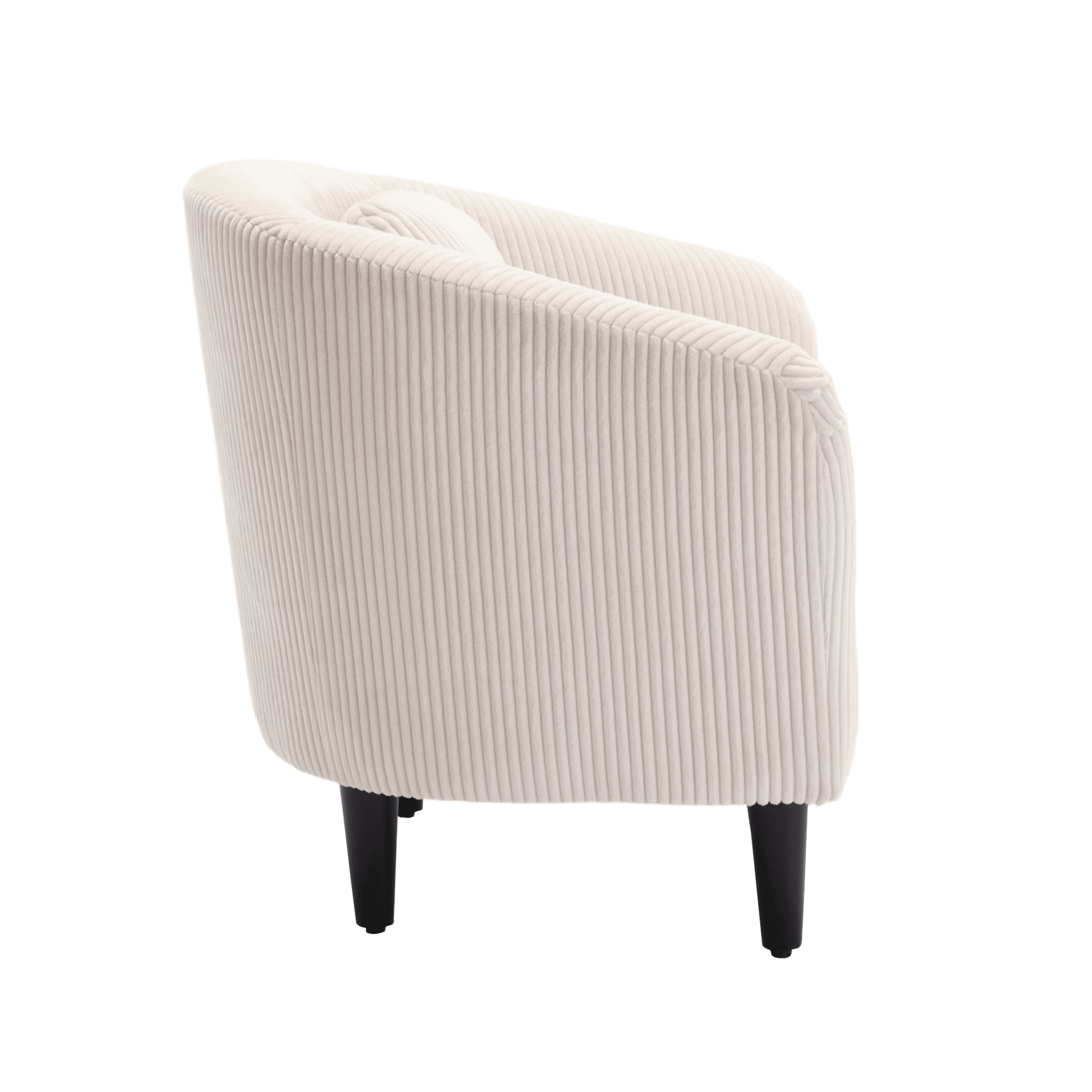 Upholstered 3-Seat Mid-Century Sofa, Beige (view 13)