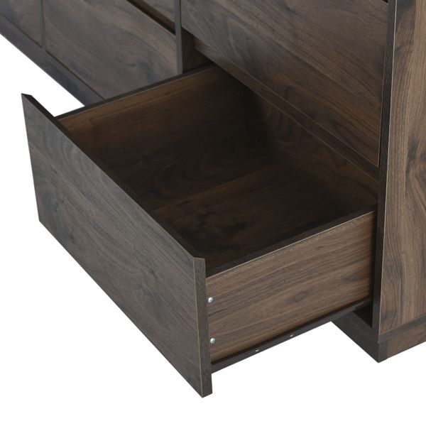 9-Drawer Mid-Century Dresser, Extra Storage (view 4)