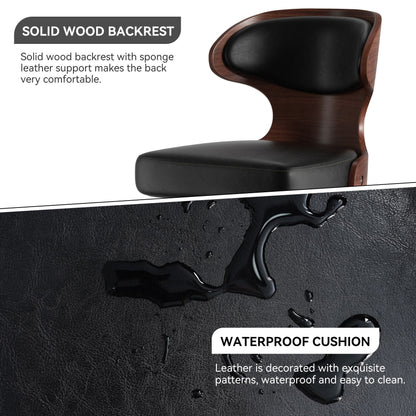Faux Leather Swivel Bar Stools, Set of 2, 40" Tall (view 49)