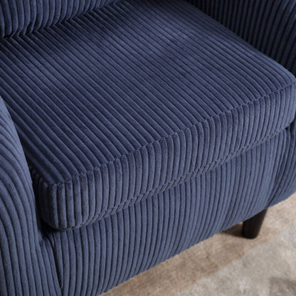 Upholstered 3-Seat Mid-Century Sofa, Black (view 36)