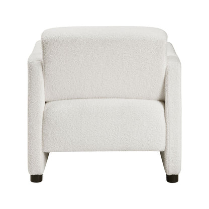 Boucle Mid-Century Accent Chair, Beige, Bouclé (view 8)