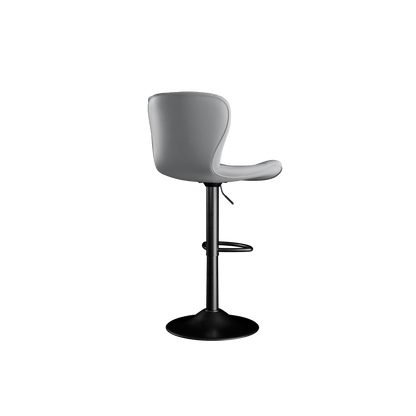 Faux Leather Swivel Bar Stools, Set of 2, Black (view 66)
