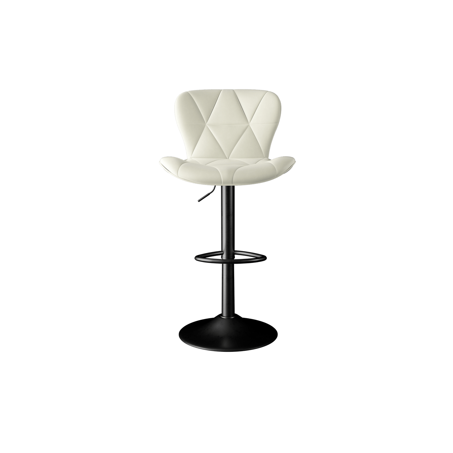 Faux Leather Swivel Bar Stools, Set of 2, Adjustable Height (view 29)