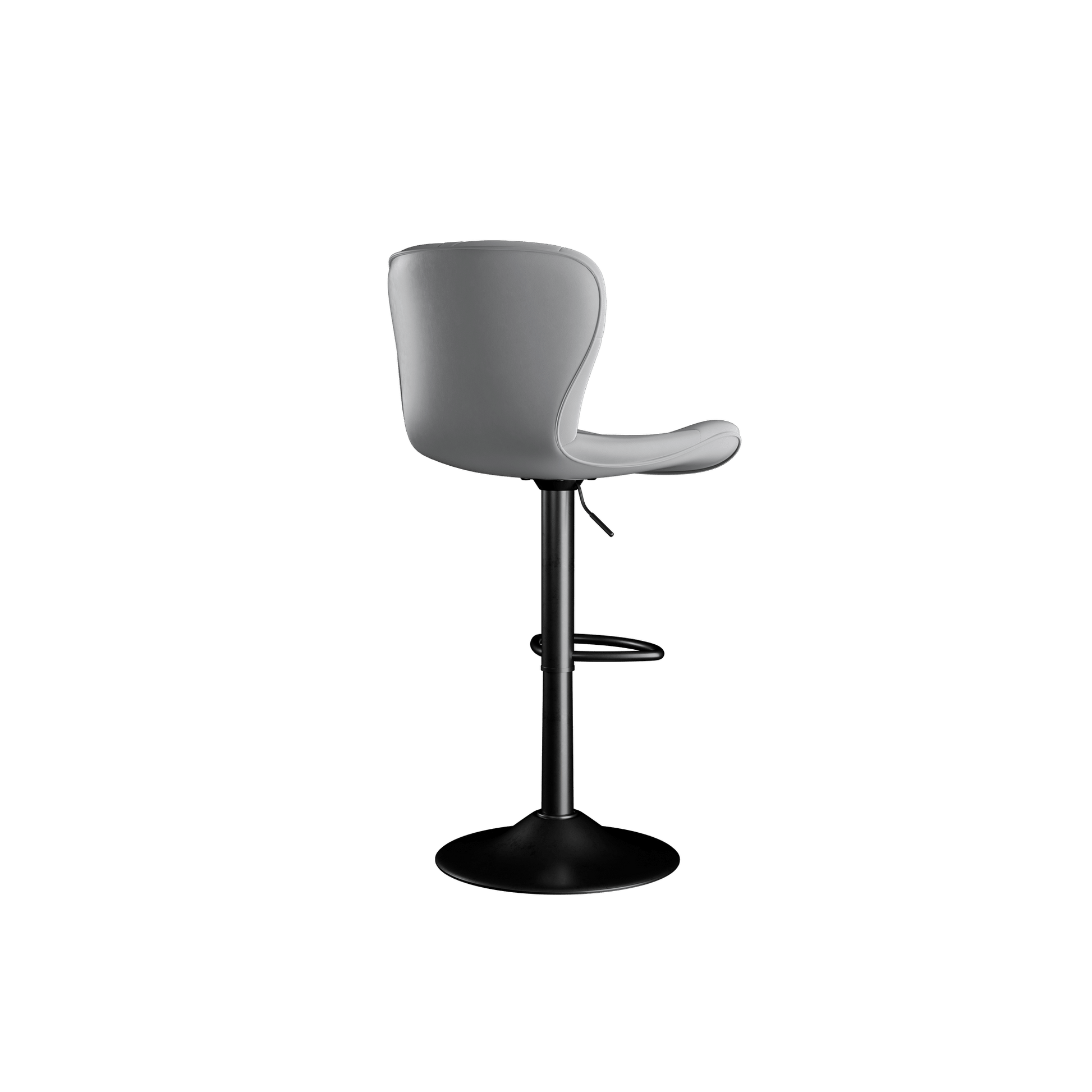 Faux Leather Swivel Bar Stools, Set of 2, Black (view 94)