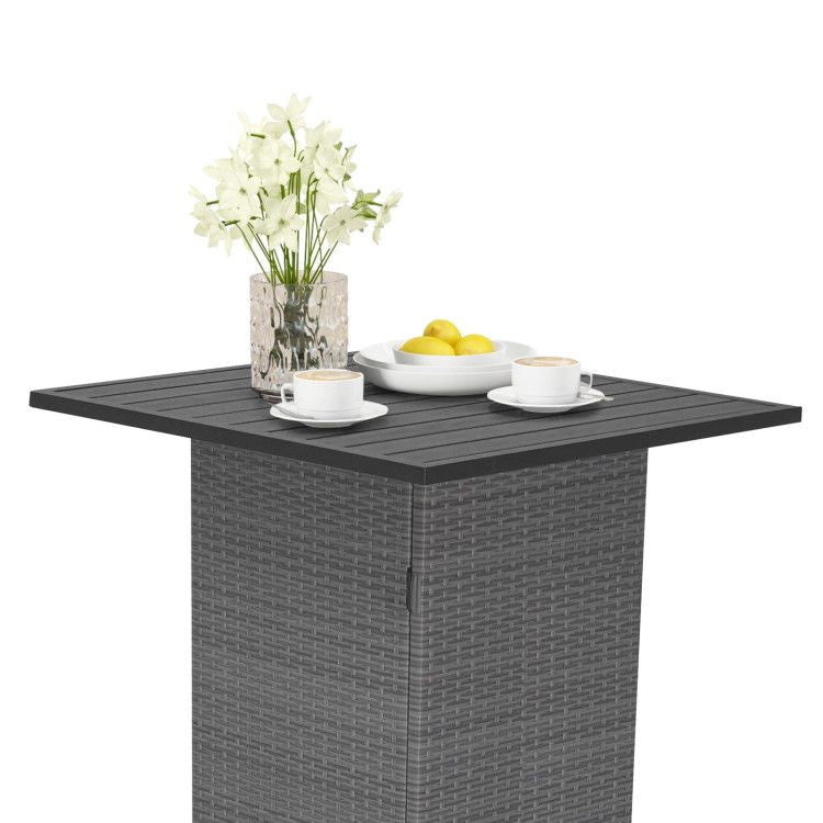 Rattan Mid-Century Bar Set, White (view 12)