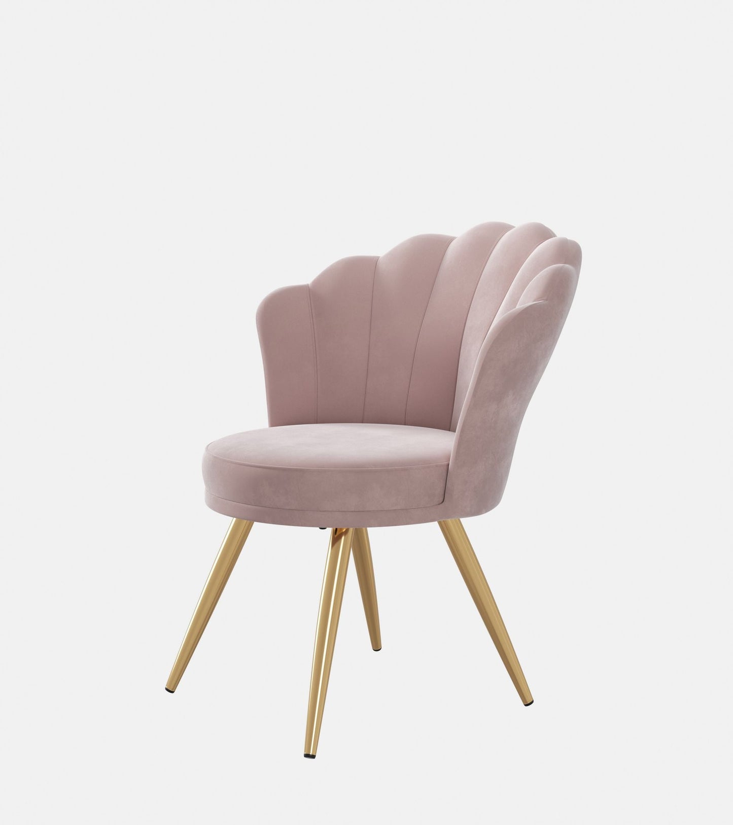 Velvet Mid-Century Accent Chair, Gold (view 27)