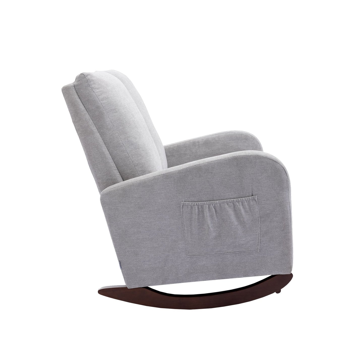 Wood Mid-Century Rocking Chair, Brown, 28" Wide (view 13)
