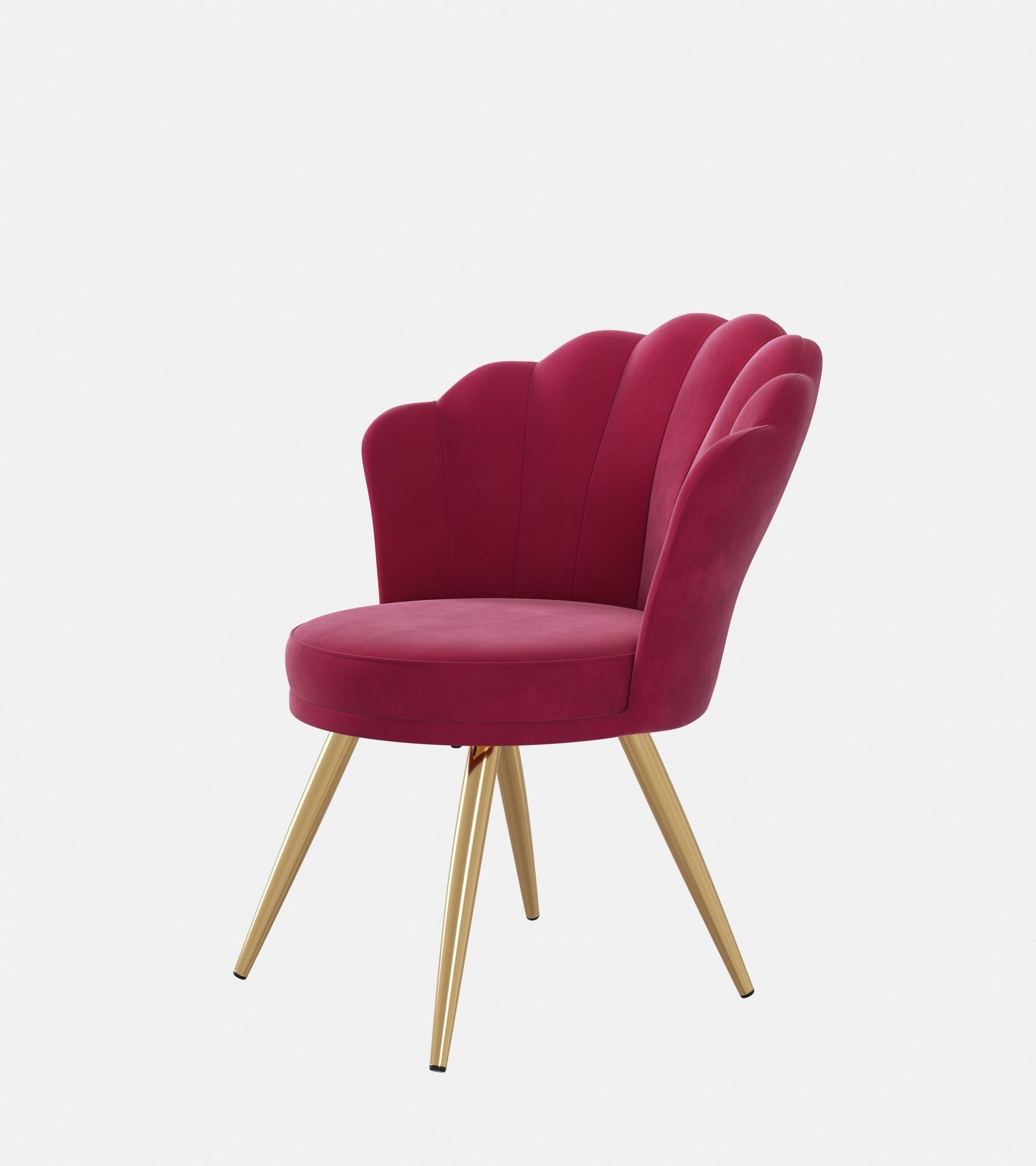 Velvet Mid-Century Accent Chair, Gold (view 20)