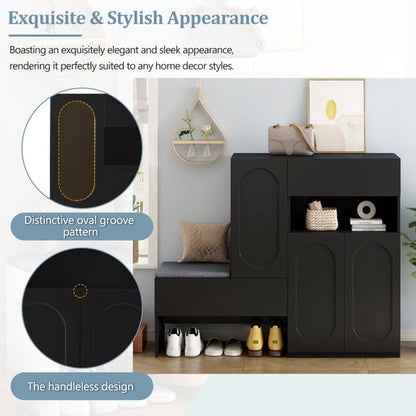 Mid-Century Cabinet, Black (view 7)