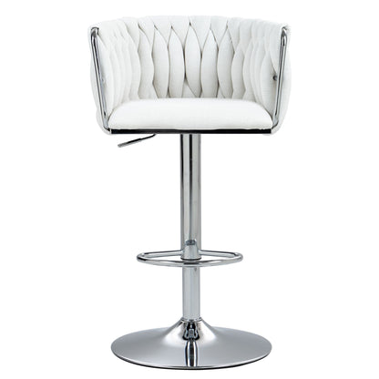 Metal Mid-Century Accent Chair, Beige (view 2)