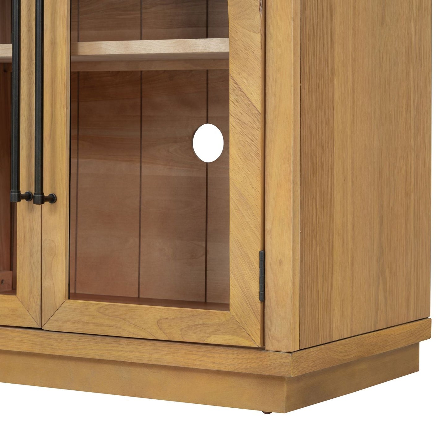 Solid Wood Mid-Century Cabinet, Natural (view 11)