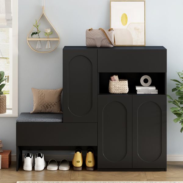 Mid-Century Cabinet, Black