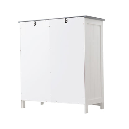 Mid-Century Cabinet, White&Gray (view 2)