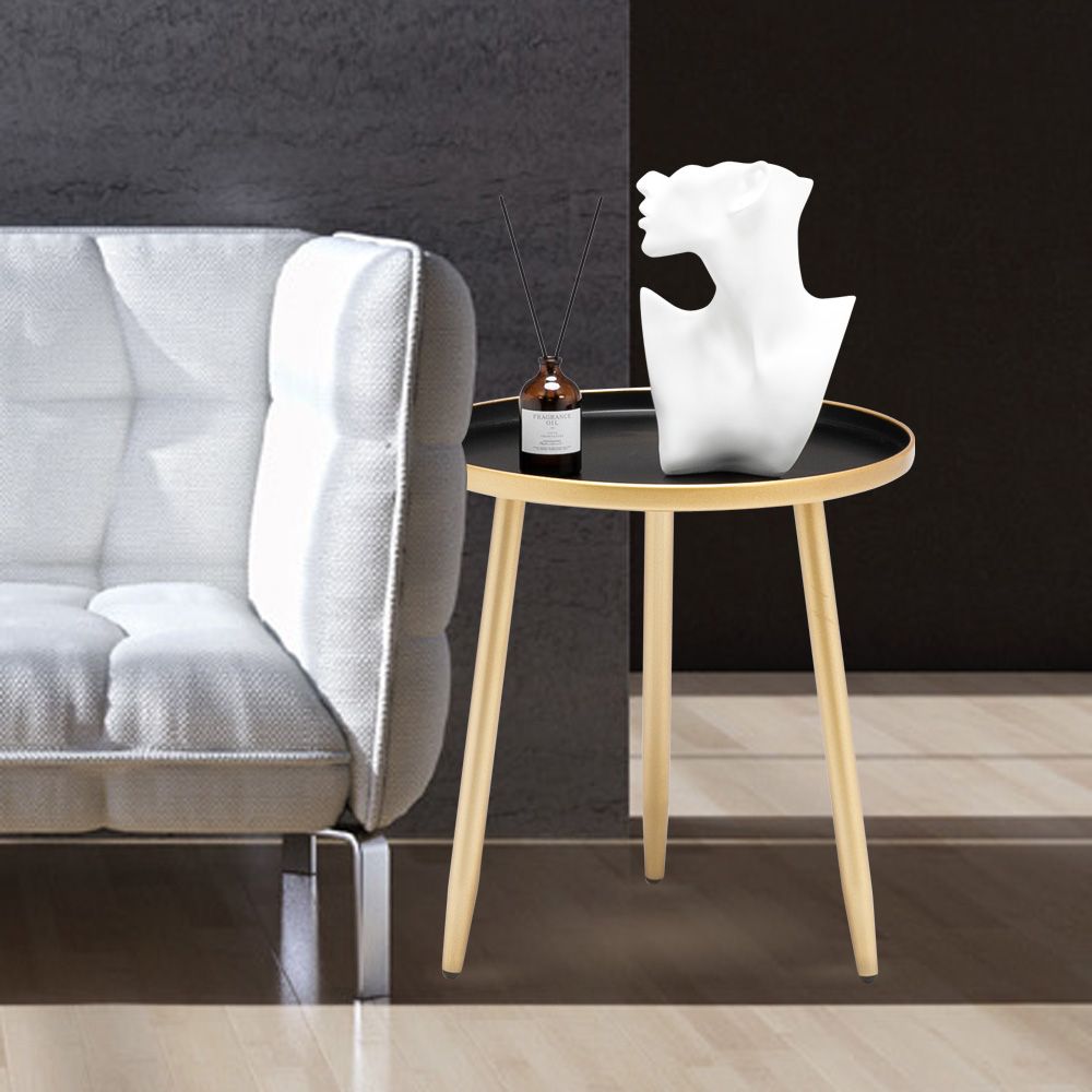 Metal Mid-Century Nightstand, Gray (view 2)