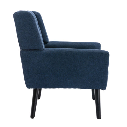 Linen Mid-Century Accent Chair, Light Gray (view 20)