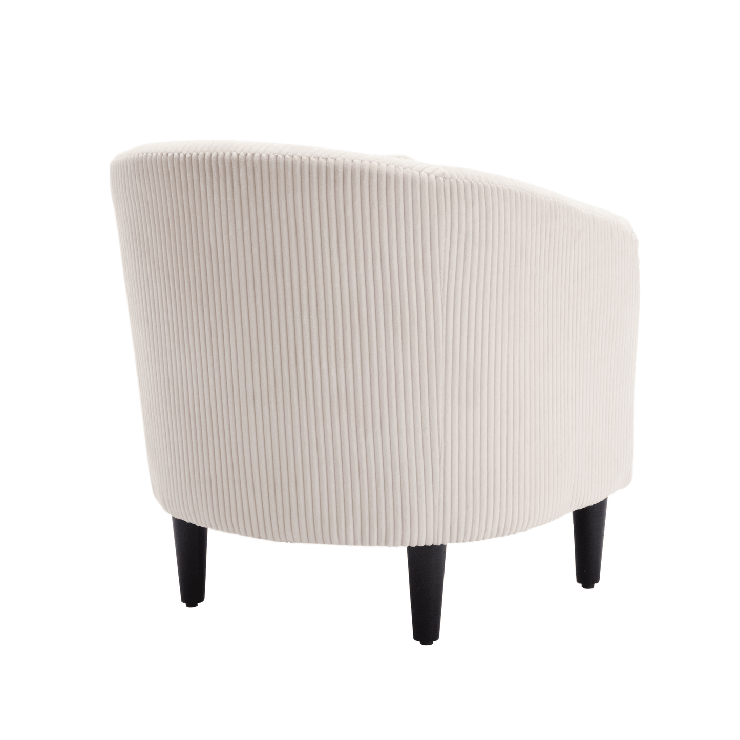 Upholstered 3-Seat Mid-Century Sofa, Beige (view 6)