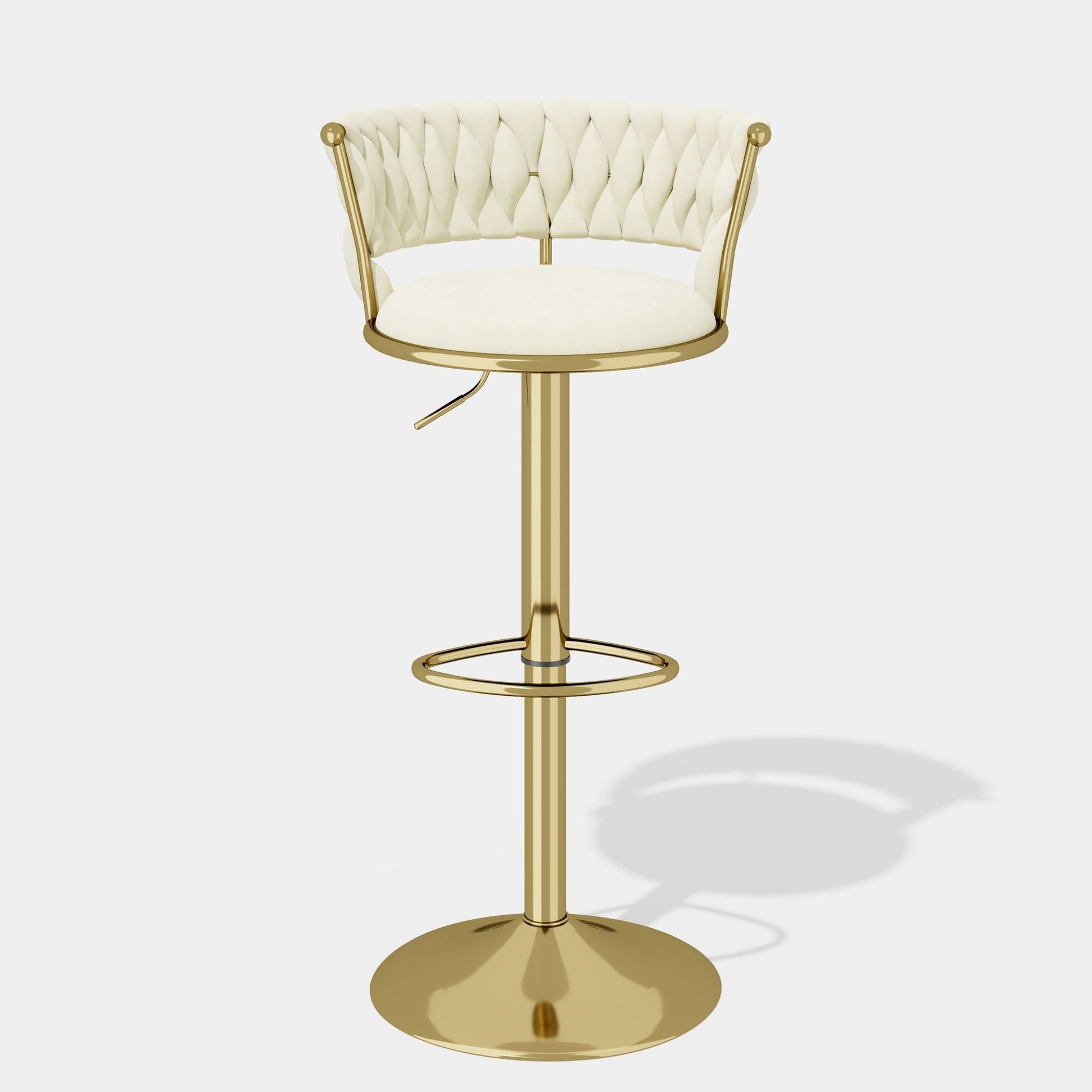 Velvet Swivel Bar Stools, Set of 2, 18" Wide (view 45)