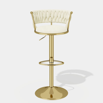 Velvet Swivel Bar Stools, Set of 2, 18" Wide (view 45)