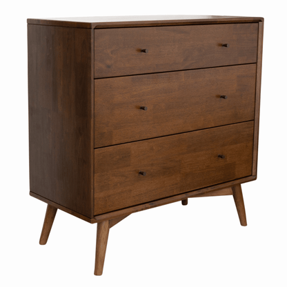 Caroline 3-Drawer Dresser, Compact Mid-Century Style