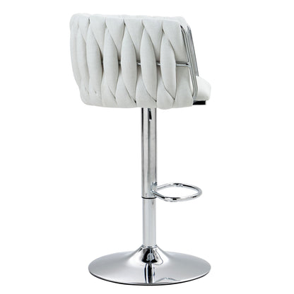 Metal Mid-Century Accent Chair, Beige (view 4)
