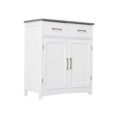 Mid-Century Cabinet, White, Adjustable Height (view 4)
