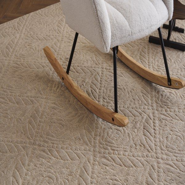 Teddy Mid-Century Accent Chair, Ivory (view 18)