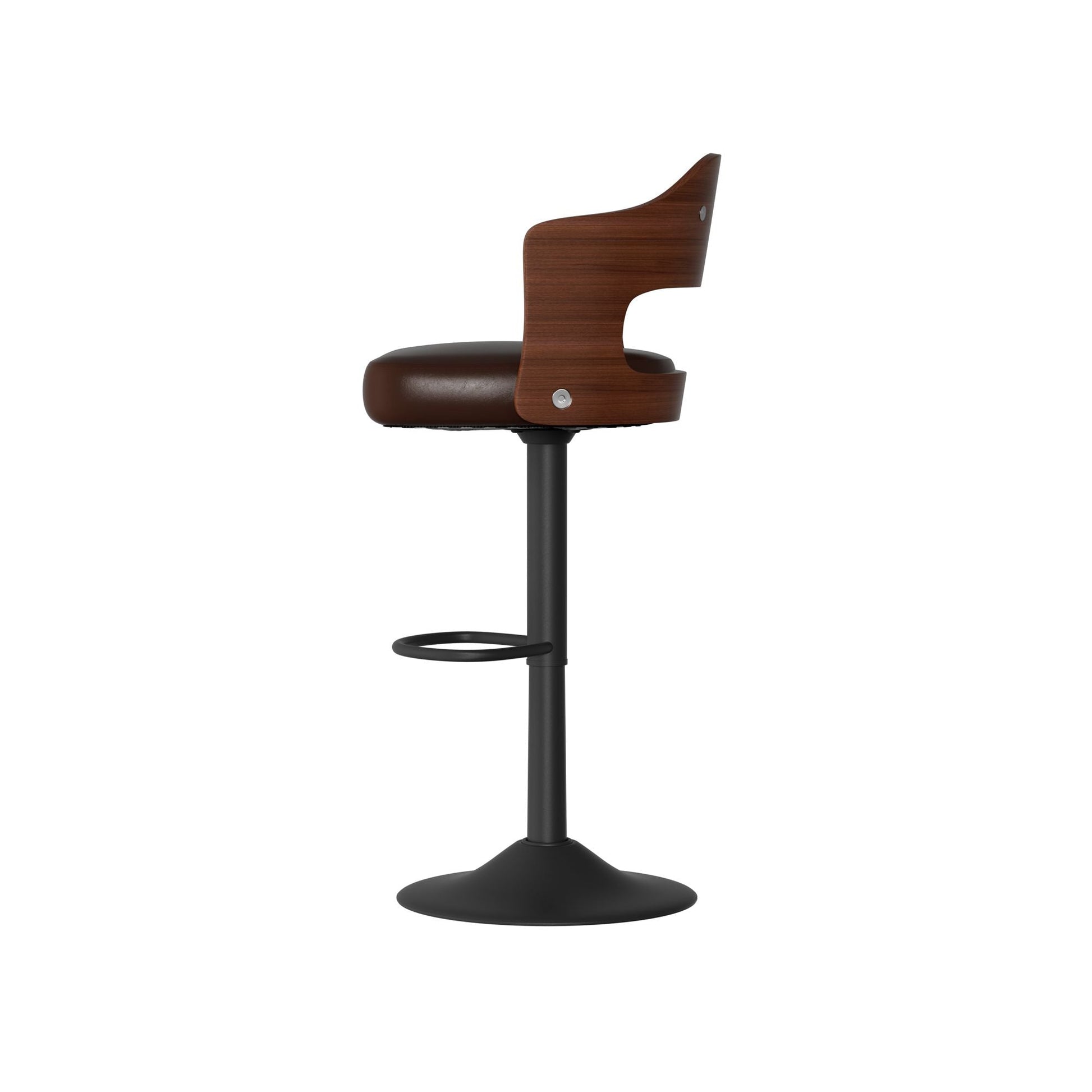 Faux Leather Swivel Bar Stools, Set of 2, 18" Wide (view 87)