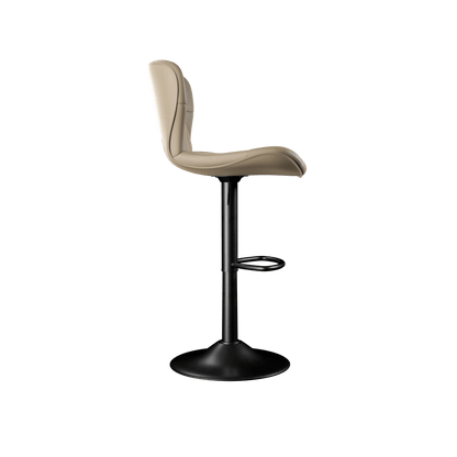 Faux Leather Swivel Bar Stools, Set of 2, Black (view 54)