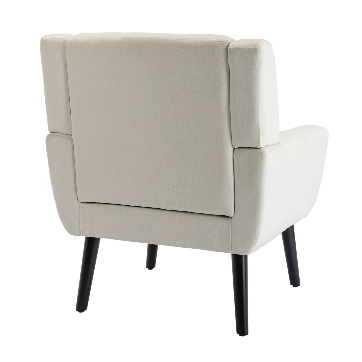Linen Mid-Century Accent Chair, Light Gray (view 42)